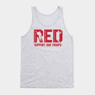 Support Our Troops Red Friday Tank Top